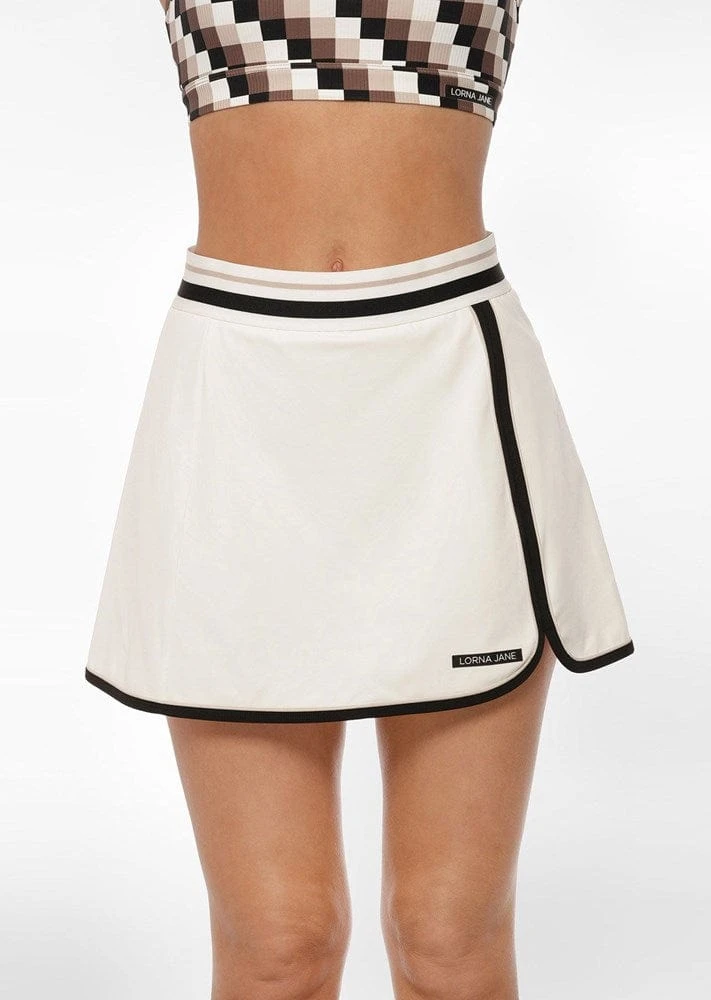 Lorna Jane Deuce Retro Tennis Skort - Porcelain 2 Lorna Jane Deuce Retro Tennis Skort - Porcelain