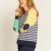 Goondiwindi Cotton Womens Multi Stripe Sweatshirt -Scotch & Soda Sales Shop 3280 3MultiB