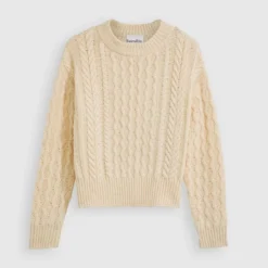 Toorallie Womens Honeycomb Cable Knit Sweater