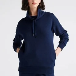 Toorallie Womens Lounge Funnel Neck Jumper