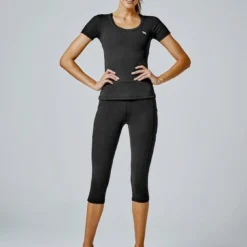 Running Bare Womens Power Moves AB-Waist 3/4 Tight 21"