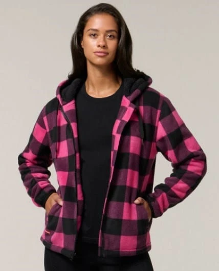 Hard Yakka Womens Check Zoodie 5 Hard Yakka Womens Check Zoodie - Image 3