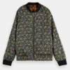 Scotch & Soda Womens Reversible Printed Bomber