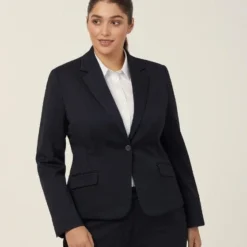 NNT Womens Poly Viscose Stretch Twill 1 Button Corpped Jacket