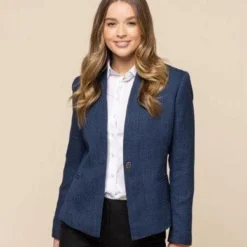 Gloweave Womens Claremont Textured Crop Jacket