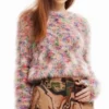 Desigual Womens Multicoloured Fur-Effect Jumper 1 Desigual Womens Multicoloured Fur-Effect Jumper -Scotch & Soda Sales Shop Screenshot 202023 02 03 20124433