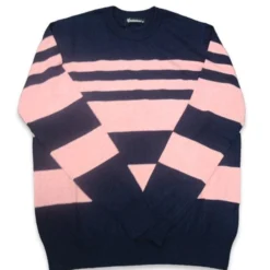 Vassalli Womens Stripe Jumper Crew Neck Jumper