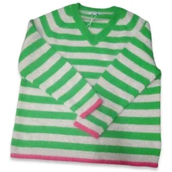 See Saw Womens Angora Blend Stripe V Neck Sweater With Trim -Scotch & Soda Sales Shop Screenshot 202023 02 10 20143742