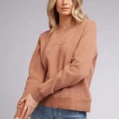 Allabouteve Womens AAE Washed Crew