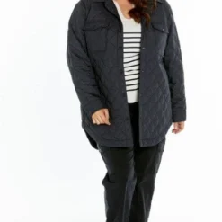 Sass Womens Pasadena Quilted Shacket