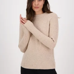 Swanndri Womens Hayes Park Waffle Knit Crew